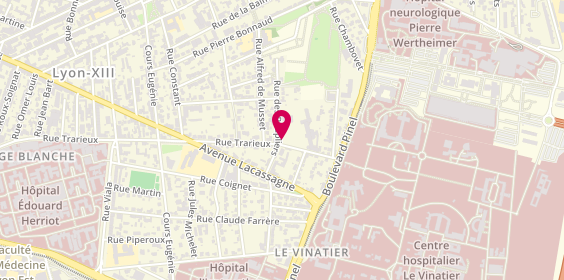 Plan de Clinique E.andre, 107 Rue Trarieux, 69003 Lyon