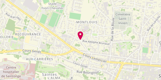 Plan de Clinique Richelieu Saintes, Bp 79
22 Rue Montlouis, 17103 Saintes