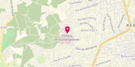 Plan de Hôpital Privé la Châtaigneraie, Bp 11
59 Rue de la Chataigneraie, 63110 Beaumont