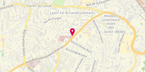 Plan de Clinique Villa des Roses, 62 Rue Cdt Charcot, 69005 Lyon