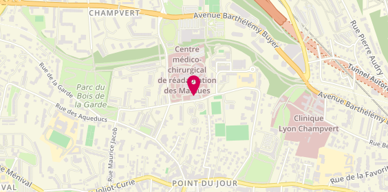 Plan de Maison Médicale des Massues, 86 Rue Dr Edmond Locard, 69005 Lyon