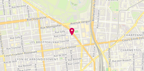 Plan de Clinique Crillon International Training, 96 Rue Crillon, 69006 Lyon