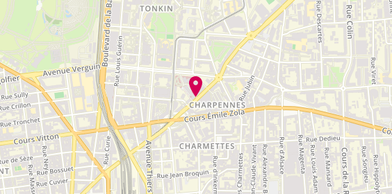 Plan de Hôpital des Charpennes, 27 Rue Gabriel Péri, 69100 Villeurbanne
