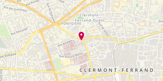 Plan de Hôpital de Jour Pierre Janet, 37 Rue Gabriel Péri, 63000 Clermont-Ferrand