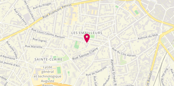 Plan de Groupe Medical Curie, 23 Rue Louis Casimir Ranson, 87039 Limoges
