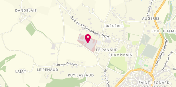 Plan de Hopital Docteur Rene Barriere, Chemin du Panaud, 87400 Saint-Léonard-de-Noblat