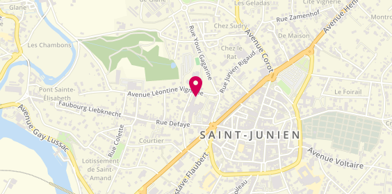 Plan de Centre Hospitalier Saint Junien, 12 Rue Châteaubriand, 87200 Saint-Junien