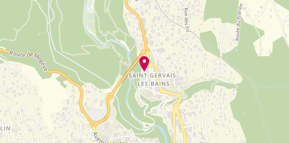 Plan de Cabinet dentaire Maison médicale du Mont Blanc, 129 Pass. De Morges, 74170 Saint-Gervais-les-Bains