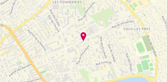 Plan de Cmp Adultes Secteur Annecy le Vieux, 16 Rue des Mouettes, 74940 Annecy