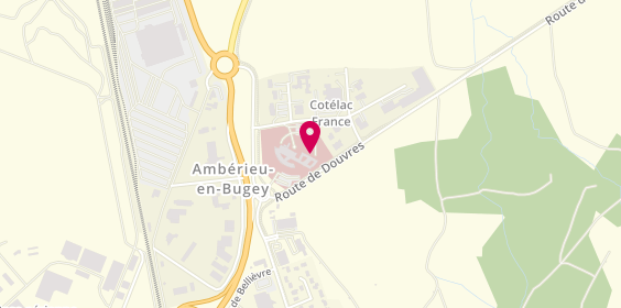 Plan de Hôpital Privé d'Ambérieu, Zone Artisanale en Pragnat Nord, 01500 Ambérieu-en-Bugey