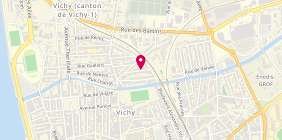 Plan de Hopital de Jour Vichy Ouest, 19 Rue Jeanne d'Arc, 03200 Vichy
