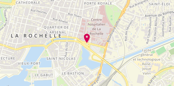 Plan de Hopital Saint-Louis - la Rochelle, Rue du Docteur Schweitzer, 17000 La Rochelle