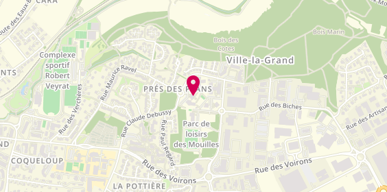 Plan de Clinique des Vallées | Inicea, 2 Rue Claude Debussy, 74100 Ville-la-Grand