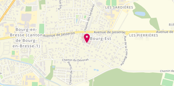 Plan de Clinique Convert - Urologie, 62 avenue de Jasseron, 01000 Bourg-en-Bresse