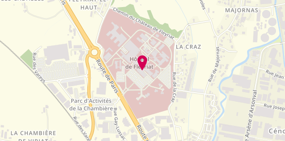 Plan de Usld Hotel Dieu, Bp 401
900 Route de Paris, 01012 Bourg-en-Bresse