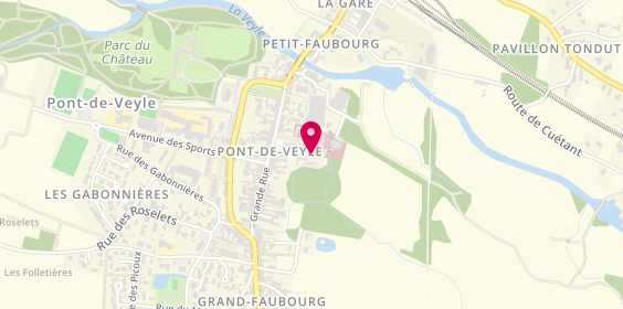 Plan de Centre Hospitalier Intercommunal Ain Val de Saone Site Pont Veyle, Rue Pierre Goujon, 01290 Pont-de-Veyle