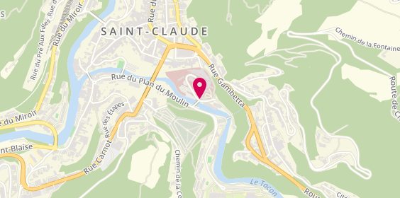 Plan de Centre Hospitalier Louis Jaillon Saint Claude, Bp 153
2 Rue de l'Hopital, 39206 Saint-Claude