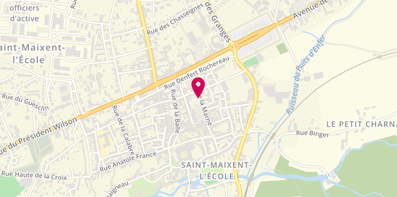 Plan de Cmp Cattp Hopital de Jour, 6 Rue de la Marne, 79400 Saint-Maixent-l'École