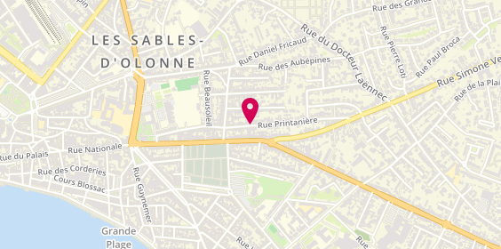 Plan de Centre de Soins Pour Adultes, 70 Rue Printanière, 85100 Les Sables-d'Olonne