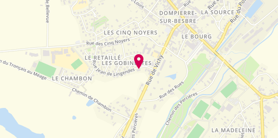 Plan de Cmp Adultes Dompierre Sur Besbre, 107 Rue Jean de Lingendes, 03290 Dompierre-sur-Besbre
