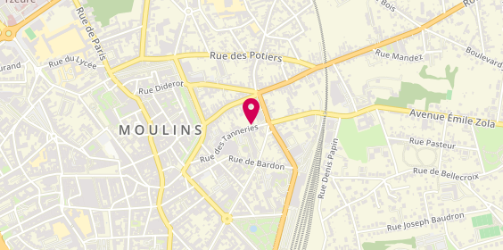 Plan de Cmp Adultes Moulins, 48 Rue Tanneries, 03000 Moulins