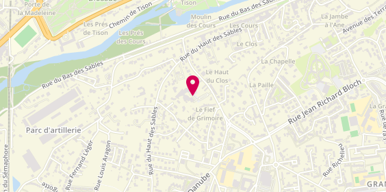Plan de Unipers.du Dr Bascou Ferrandis, 38 Rue du Fief de Grimoire, 86000 Poitiers