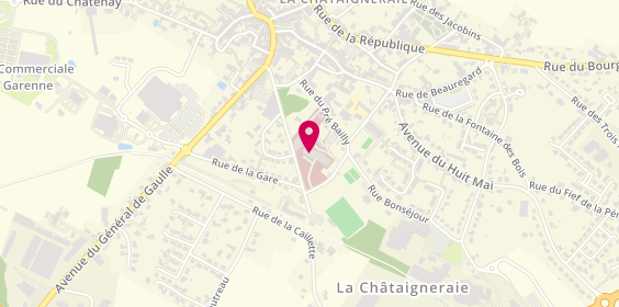 Plan de Centre Hospitalier des Collines Vendéennes, 9 avenue du Marechal Leclerc, 85120 La Châtaigneraie
