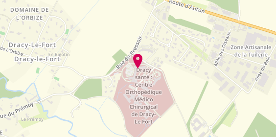Plan de Centre orthopédique de Dracy-le-Fort, 2 Rue du Pressoir, 71640 Dracy-le-Fort