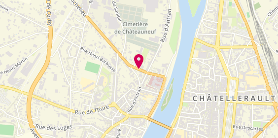 Plan de Clinique de Châtellerault, 17 Rue de Verdun, 86100 Châtellerault