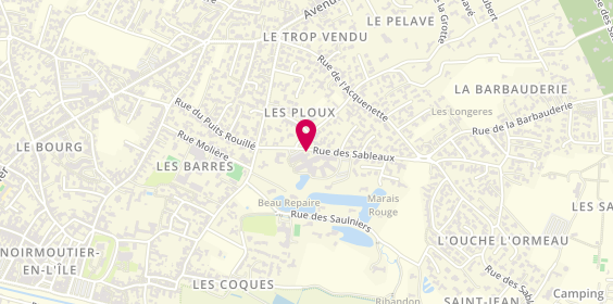 Plan de Hopital Noirmoutier Ssr Non Specialise Adultes, 2 Rue des Sableaux, 85330 Noirmoutier-en-l'Île