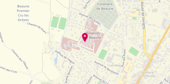 Plan de Maison Médicale de Garde du Pays Beaunois, Av. Guigone de Salins, 21200 Beaune
