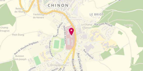 Plan de Long Sejour Hopital, 42 Rue Jean Marie Thévenin, 58120 Château-Chinon (Ville)