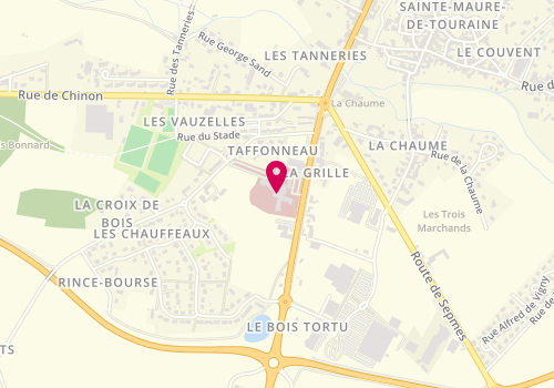 Plan de Pôle Santé Sud 37, 90 avenue du Général de Gaulle, 37800 Sainte-Maure-de-Touraine