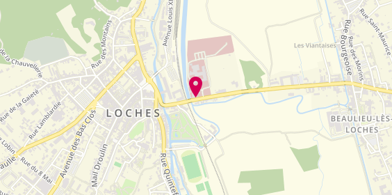 Plan de Centre Hospitalier Paul Martinais Loches, 1 Rue Dr Martinais, 37600 Loches