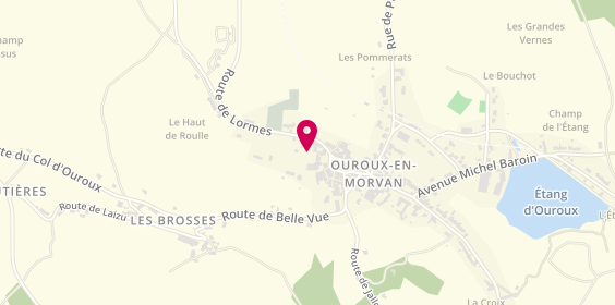 Plan de Sisa Maison des Permanences Medicales, 8 Rue de la Cure, 58230 Ouroux-en-Morvan