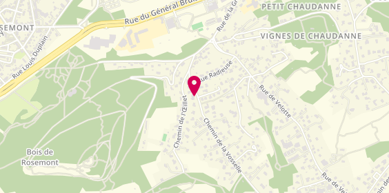 Plan de Centre Psychothérapique Velotte, 8 chemin de la Vosselle, 25000 Besançon