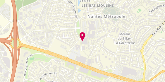 Plan de Nantes atlantique, avenue Claude Bernard, 44800 Saint-Herblain
