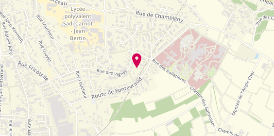 Plan de Centre Hospitalier de Saumur, Route Fontevraud, 49400 Saumur