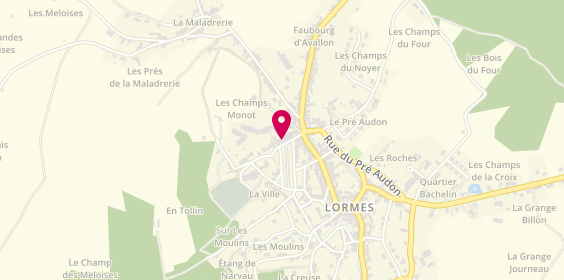 Plan de Hopital Local de Lormes Les Cygnes, 8 Rue du Panorama, 58140 Lormes
