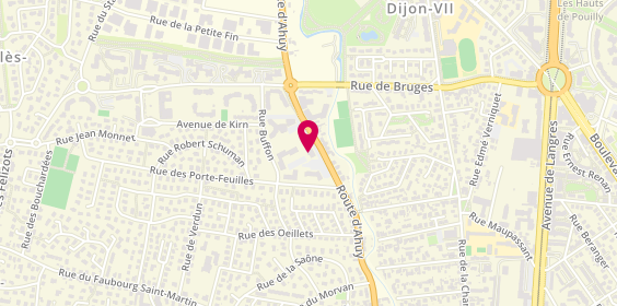 Plan de Centre de Convalescence Gériatrique, 67 Route d'Ahuy, 21121 Fontaine-lès-Dijon