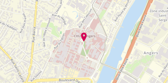 Plan de Centre Hospitalier Universitaire Angers, 4 Rue Larrey, 49100 Angers