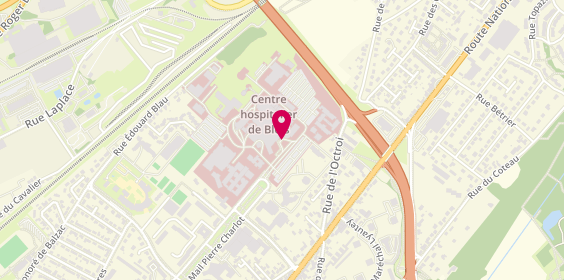 Plan de Centre Hospitalier de Blois, Mail Pierre Charlot, 41000 Blois