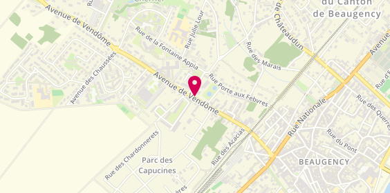 Plan de Centre Hospitalier Lour Picou Beaugency, 48 Avenue de Vendome, 45190 Beaugency