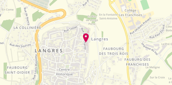 Plan de Centre Hospitalier de Langres, 10 Rue de la Charité, 52200 Langres