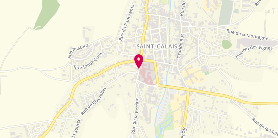 Plan de Centre Hospitalier Saint Calais, 2 Rue de la Perrine, 72120 Saint-Calais