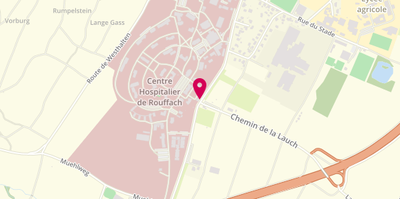 Plan de Centre Hospitalier de Rouffach, 27 Rue du 4ème Spahis Marocains, 68250 Rouffach