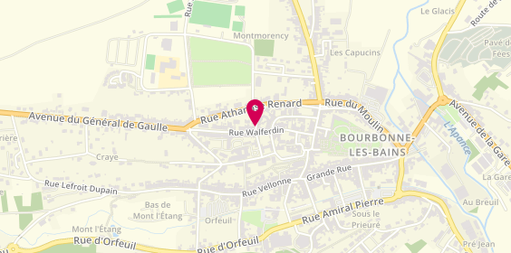 Plan de Centre Hospitalier de Bourbonne-Les-Bains, Rue Terrail Lemoine, 52400 Bourbonne-les-Bains