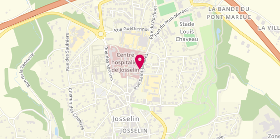 Plan de Centre Hospitalier de Josselin, 21 Rue Saint Jacques, 56120 Josselin