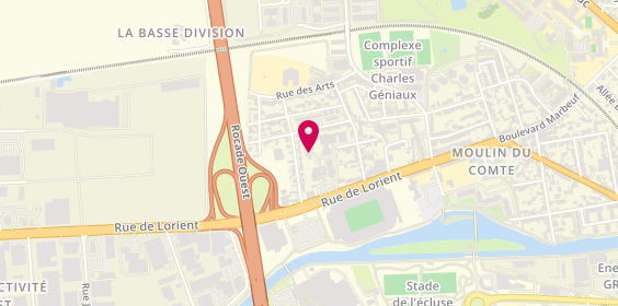 Plan de Ugecam Pays de la Loire, 148 Rue Lorient, 35000 Rennes