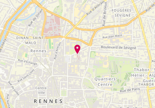 Plan de Clinique de l'Espérance - Ramsay Santé, 6 Rue de la Borderie, 35000 Rennes